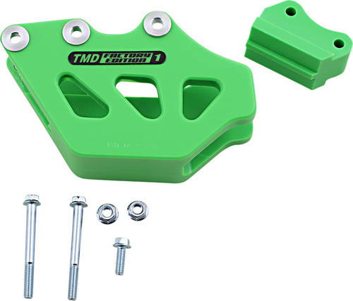 T.M. DESIGNWORKS Chain Guide - Green - Kawasaki RCG-KX2-GR