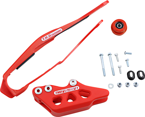 T.M. DESIGNWORKS Chain Guide/Slider - Honda - Red DCK-OR2-RD