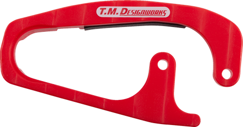 T.M. DESIGNWORKS Front Chain Slider - Honda - Red HCP-TRX-RD