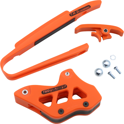 T.M. DESIGNWORKS Chain Guide/Slider - KTM/Husaberg - Orange KTM-225-OR