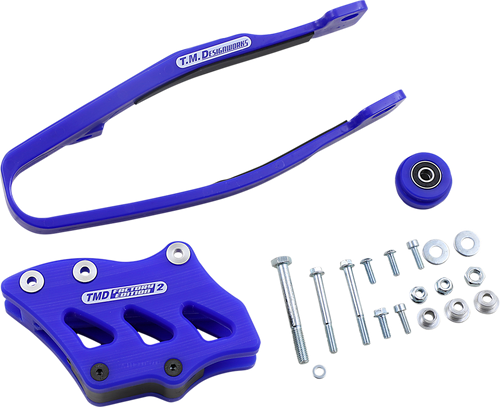 T.M. DESIGNWORKS Chain Guide/Slider - Yamaha - Blue YCP-OR3-BU