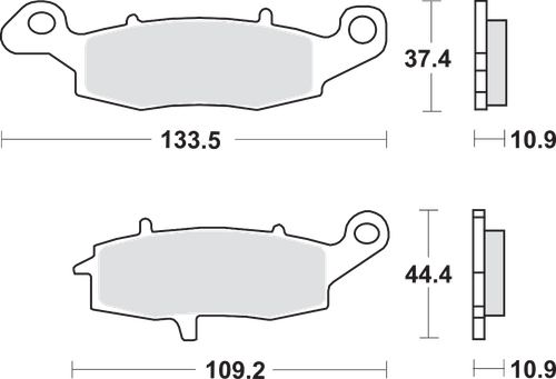 SBS LS Brake Pads - Kawasaki/Suzuki 886LS
