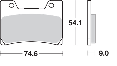 SBS HF Brake Pads - FZR 1000 645HF
