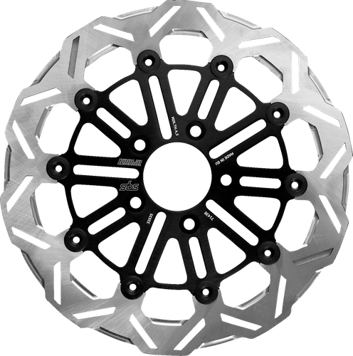 SBS Design "E" 10-Spoke Floating Brake Rotor 7143E