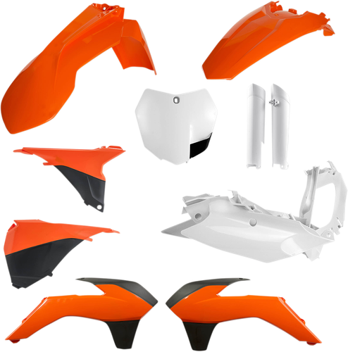 ACERBIS Full Body Kit - Orange/White/Black OEM '16 - KTM - SX/XC '13-'14 2449585226
