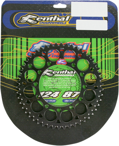 RENTHAL Rear Sprocket - Aluminum - 51 Tooth - Black - Kawasaki 191U-420-51GEBK