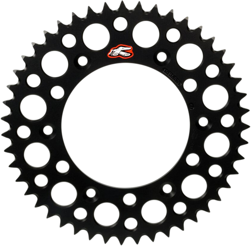 RENTHAL Twinring™ Rear Sprocket - 48 Tooth - Black - Honda/Yamaha 1500-520-48GPBK