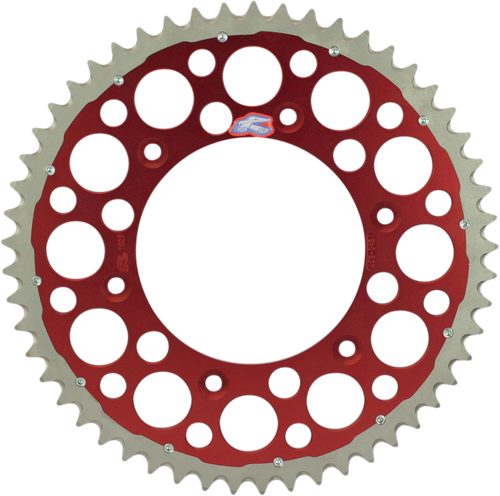 RENTHAL Twinring™ Rear Sprocket - 49 Tooth - Red - Honda 1540-520-49GPRD