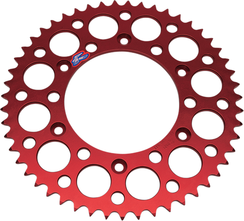 RENTHAL Rear Sprocket - Aluminum - 49 Tooth - Red - Honda 154U-520-49GRRD