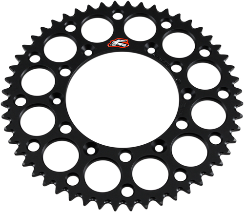 RENTHAL Rear Sprocket - Aluminum - 52 Tooth - Black - Suzuki 123U-520-52GYBK