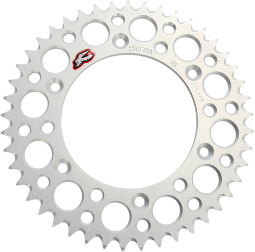 RENTHAL Rear Sprocket - Aluminum - 45 Tooth - Silver 224U-520-45GPSI
