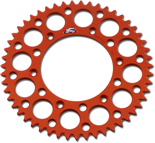 RENTHAL Rear Sprocket - Aluminum - 51 Tooth - Orange 224U-520-51GPOR