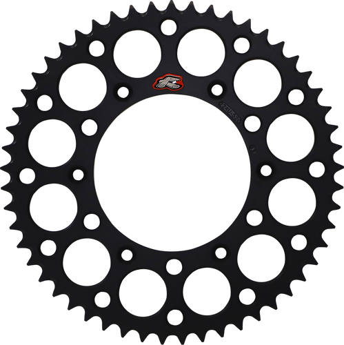 RENTHAL Rear Sprocket - Aluminum - 53 Tooth - Black 224U-520-53GPBK