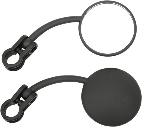 EMGO Mirrors - Enduro - Side View - Round - Black - Pair 20-64586