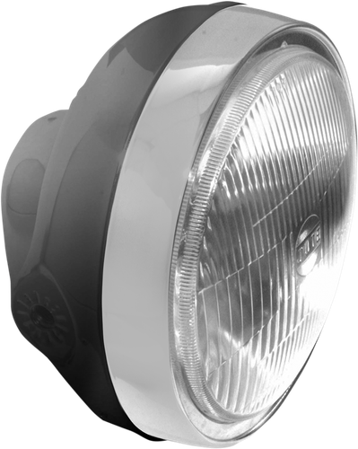EMGO 6-1/4" Headlight Assembly - Black 66-64313D