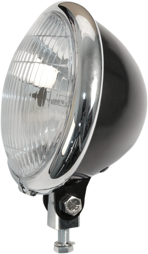 EMGO Headlight - 5-3/4" - Black/Chrome 66-84151BCSD