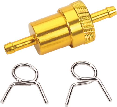 EMGO Anodized Aluminum Fuel Filter - Gold - 1/4" 14-34474
