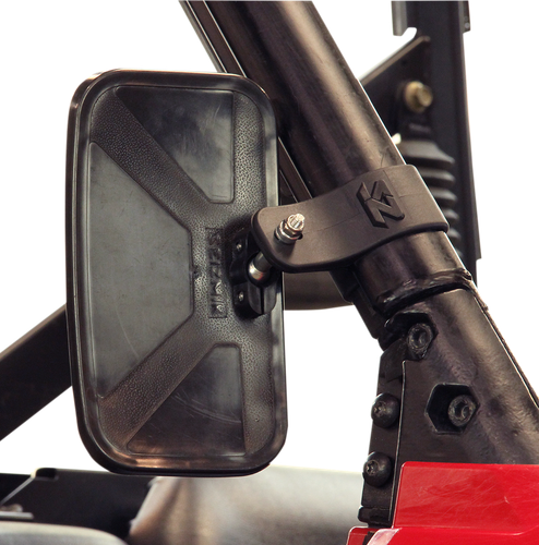 SEIZMIK Mirror - Basic - Side View - Rectangle - Black - Polaris Pro Fit/Can Am Profiled ROPS 56-18084
