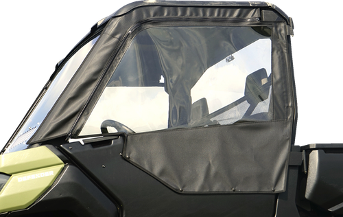 SEIZMIK Soft Upper Doors - Black/Clear - Can-Am - Defender '16-'23 51-20987