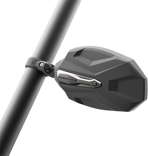 SEIZMIK Mirrors - Photon - Side View - Oval - Black/Silver - 1.75" ROPS - Pair 56-18107