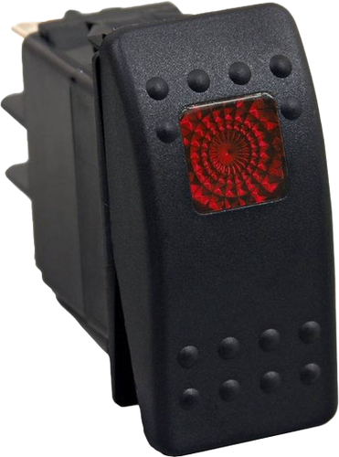 Lighted Rocker Switch Red