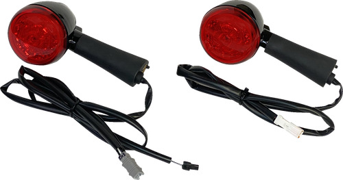 CUSTOM DYNAMICS ProBEAM® LED Turn Signal - Rear - Black - Scout PB-INDBOB-RR-BR