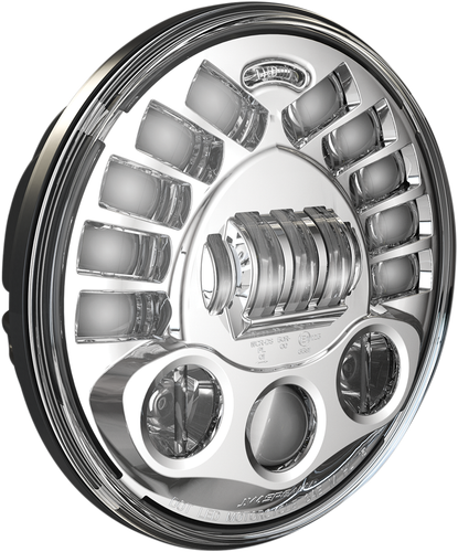 CUSTOM DYNAMICS Adaptive Headlight - 7" - Pedestal Mount - Chrome PB-7PA-C