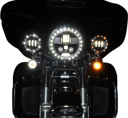 CUSTOM DYNAMICS Headlamp - ProBEAM® - 7" - LED - Black PB-7-B