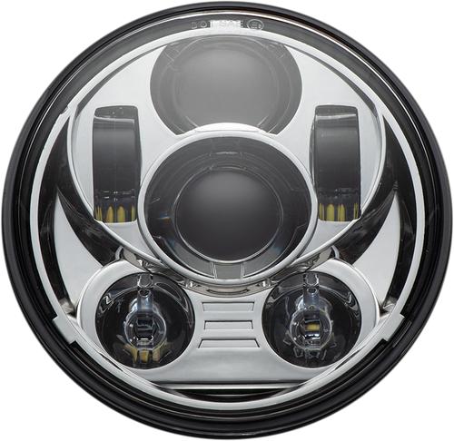 CUSTOM DYNAMICS Headlamp - 5-3/4" - LED - Chrome CD-575-C