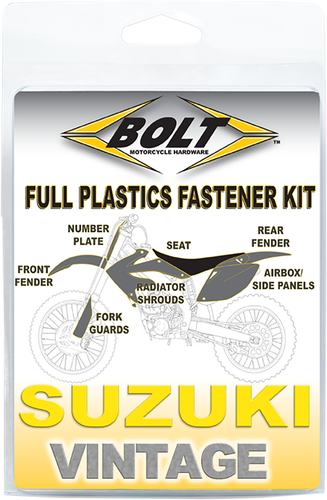 BOLT Body Work Fastener Kit - '89-'92 Suzuki RM 125/250 SUZ-8992102