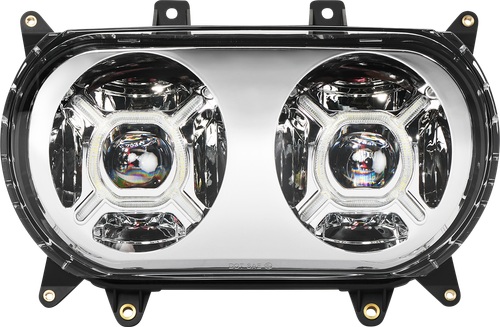 CUSTOM DYNAMICS ProGLOW™ Headlight - Chrome - Road Glide PG-RG-C