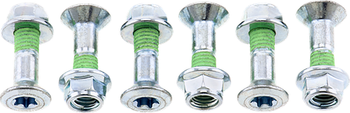 BOLT Fastener Kit - Hub-Savers/Sprocket - Double Locked - Silver - 6 Pack - Beta HS.BETA