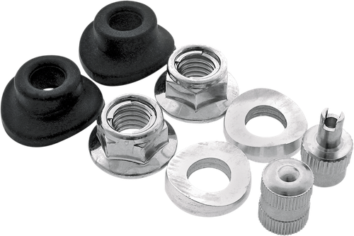 BOLT Rim Lock/Valve Stem/Seal Kit - Black/Silver 2007-RVS