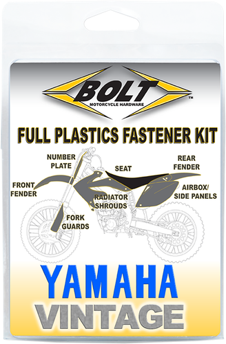 BOLT Body Work Fastener Kit - '98-'02 Yamaha YZ/WR YAM-9802201