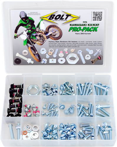 BOLT Hardware - Pro Pack - '06-'18 KX450F/'04-'20 KX250F BMH-KXPP