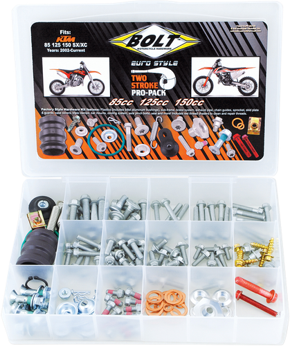 BOLT Hardware - Pro Pack - European - Gas Gas/KTM/Husqvarna 85/105/125/150 EUPP-85/150