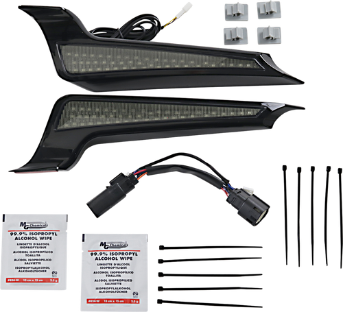 CUSTOM DYNAMICS Fascia LED Light Panels - Black/Smoke CD-FASCIA-BCMSB