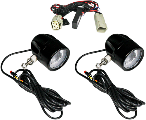 CUSTOM DYNAMICS Fog Light - Black - Clear Lens PB-FOG-TKE-B