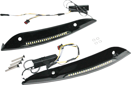 CUSTOM DYNAMICS Windshield Trim - Black CD-RG-WT-AW2-B