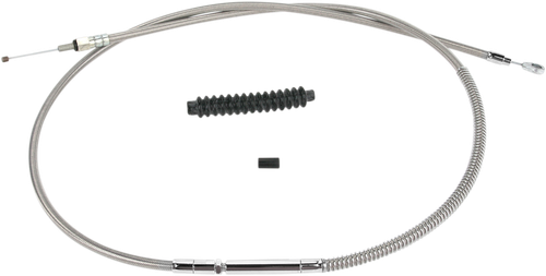 BARNETT High-Efficiency Stainless Steel Clutch Cable for Harley-Davidson - +6" - '87-'99 102301001006