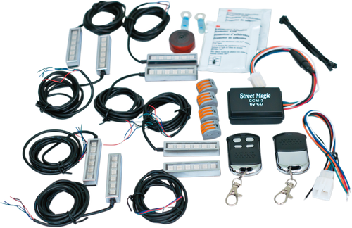 CUSTOM DYNAMICS Accent Light Super Kit - Color-Changing - Magical Wizard™ - 8 LED Pods - Standard Remote TMWZ02