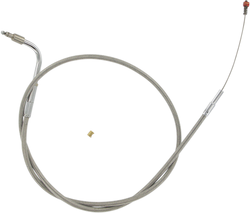 BARNETT Stainless Steel Idle Cable - +3" - '01-'15 Softail 102304001203