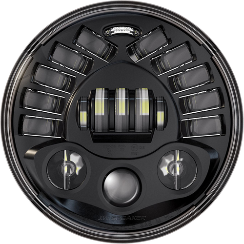 CUSTOM DYNAMICS Adaptive Headlight with Adapter - 7" - Black PB-7A-14-B