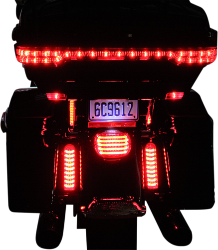 CUSTOM DYNAMICS ProBEAM® Fillerz® Lights - Red - Chrome PB-FILL-R-C