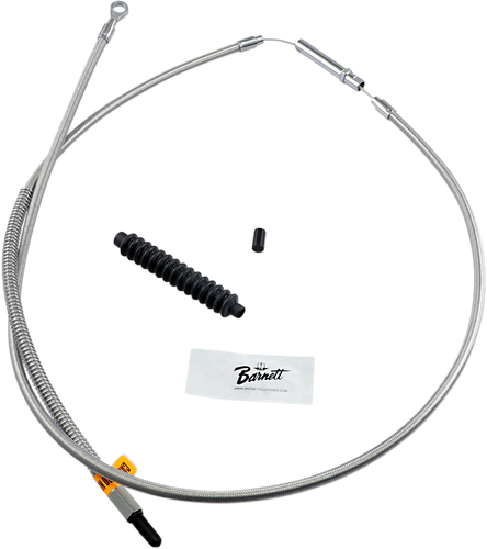 BARNETT High-Efficiency Stainless Steel Clutch Cable for Harley-Davidson - +10" - '89-'06 Touring 102301000510