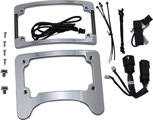 CUSTOM DYNAMICS License Plate Frame/Turn Signal Eliminator - Chrome TS-ELIM-06BCM-C