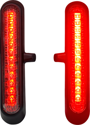 CUSTOM DYNAMICS LED Saddlebag Lights - Red Lens - Matte Black CD-LRST-SB-R