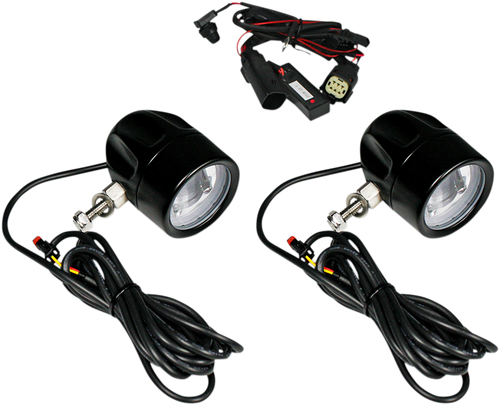 CUSTOM DYNAMICS Fog Light - Black - Clear Lens PB-FOG-BCM-B