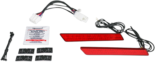 CUSTOM DYNAMICS Saddlebag Latch Lights - '97-'13 - Red CD-LATCH-HD-R