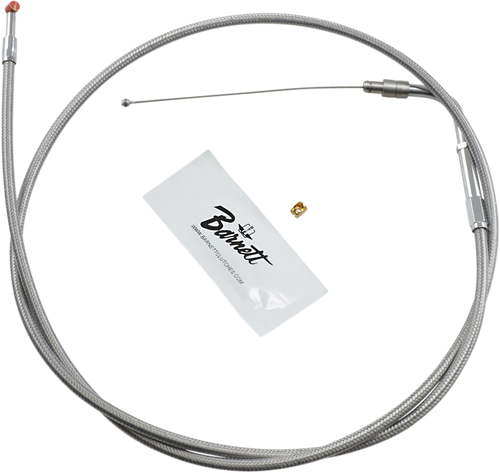BARNETT Stainless Steel Throttle Cable - +6" - '02-'07 FLH 102303001606